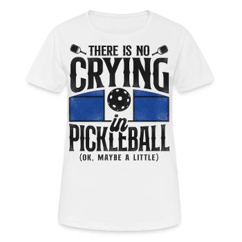 Pickleball Il n’y a pas de pleurs - T-shirt respirant Femme - blanc - Devant - AI Model Female 172 dark (172cm)