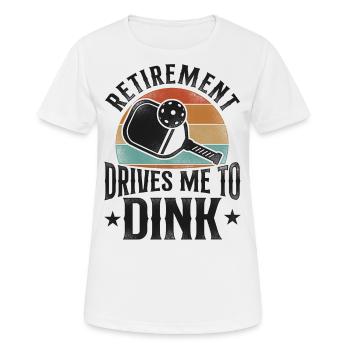 Pickleball Pun Retraité Rétro - T-shirt respirant Femme - blanc - Devant - AI Model Female 172 dark (172cm)