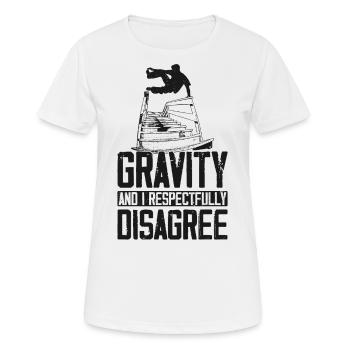 Parkour Free Running Traceur - T-shirt respirant Femme - blanc - Devant - AI Model Female 172 dark (172cm)