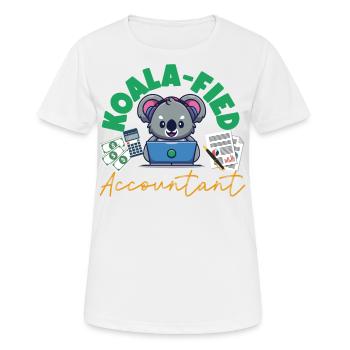 Comptable Comptable Comptable - T-shirt respirant Femme - blanc - Devant - AI Model Female 172 dark (172cm)