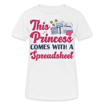 Comptable Comptable Comptable - T-shirt respirant Femme - blanc - Devant - AI Model Female 172 dark (172cm)