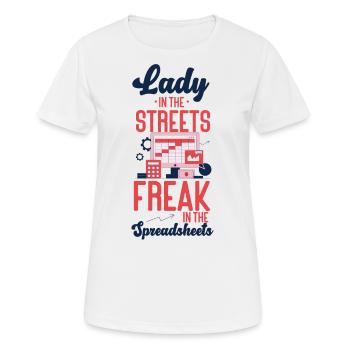 Comptable Comptable Comptable - T-shirt respirant Femme - blanc - Devant - AI Model Female 172 dark (172cm)