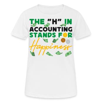Accountant Bookkeeper Accounting - Women's Breathable T-Shirt - white - Front - AI Model Female 172 dark (172cm)