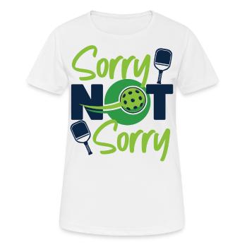 Pickleball désolé pas désolé - T-shirt respirant Femme - blanc - Devant - AI Model Female 172 dark (172cm)
