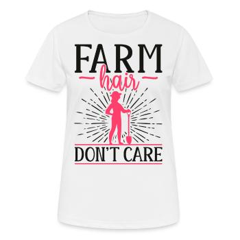 Farming Farmer Girl Female Farm - Frauen T-Shirt atmungsaktiv - Weiß - Vorne - AI Model Female 172 dark (172cm)