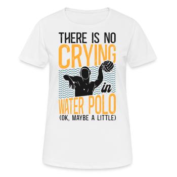 Water-polo Il n’y a pas de pleurs - T-shirt respirant Femme - blanc - Devant - AI Model Female 172 dark (172cm)