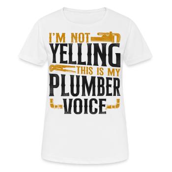 Plombier de plomberie vintage je ne suis pas - T-shirt respirant Femme - blanc - Devant - AI Model Female 172 dark (172cm)