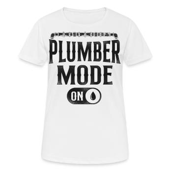 Plombier Plombier Plombier Vintage Plombier - T-shirt respirant Femme - blanc - Devant - AI Model Female 172 dark (172cm)