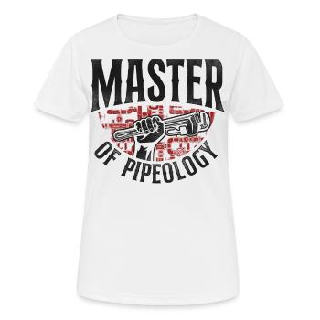 Plombier Plombier Plombier Vintage - T-shirt respirant Femme - blanc - Devant - AI Model Female 172 dark (172cm)