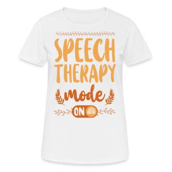 Speech Therapist Therapy Assistant - Frauen T-Shirt atmungsaktiv - Weiß - Vorne - AI Model Female 172 dark (172cm)