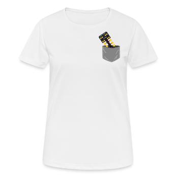 Piste de course de voitures de course de dragster - T-shirt respirant Femme - blanc - Devant - AI Model Female 172 dark (172cm)