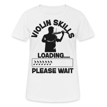 Violin Violinist Violin Skills - Frauen T-Shirt atmungsaktiv - Weiß - Vorne - AI Model Female 172 dark (172cm)