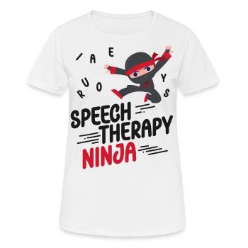 Speech Therapist Therapy Assistant - Frauen T-Shirt atmungsaktiv - Weiß - Vorne - AI Model Female 172 dark (172cm)
