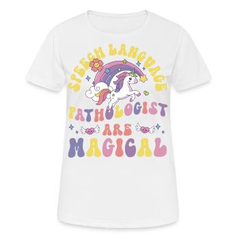 Speech Therapist Therapy Assistant - Frauen T-Shirt atmungsaktiv - Weiß - Vorne - AI Model Female 172 dark (172cm)