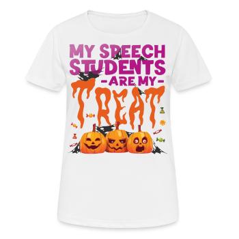Speech Therapist Therapy Assistant - Frauen T-Shirt atmungsaktiv - Weiß - Vorne - AI Model Female 172 dark (172cm)