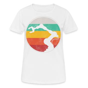 Robot Robotics Engineer Robotics - Women's Breathable T-Shirt - white - Front - AI Model Female 172 dark (172cm)
