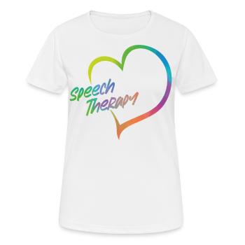 Speech Therapist Therapy Assistant - Frauen T-Shirt atmungsaktiv - Weiß - Vorne - AI Model Female 172 dark (172cm)