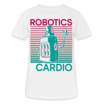 Robot Robotics Engineer Robotics - Women's Breathable T-Shirt - white - Front - AI Model Female 172 dark (172cm)