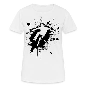 SK8 est GR8 Noir - T-shirt respirant Femme - blanc - Devant - AI Model Female 172 dark (172cm)