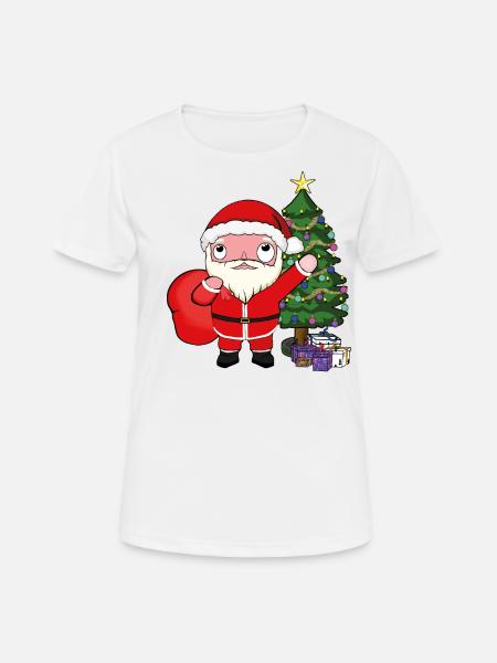 Santa - Women's Breathable T-Shirt - white
