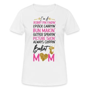 Ballet Dancer Dance Girl Ballerina - Frauen T-Shirt atmungsaktiv - Weiß - Vorne - AI Model Female 172 dark (172cm)