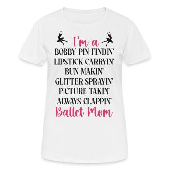 Ballet Dancer Dance Girl Ballerina - Frauen T-Shirt atmungsaktiv - Weiß - Vorne - AI Model Female 172 dark (172cm)