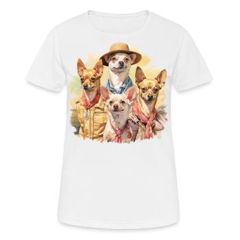 Drôles de chiens - T-shirt respirant Femme - blanc - Devant - AI Model Female 172 dark (172cm)