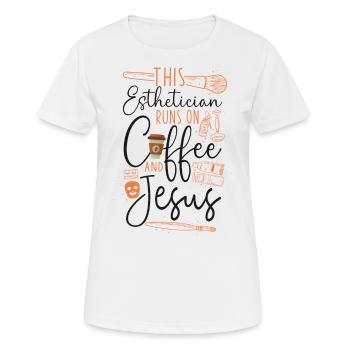 Esthéticienne Esthéticienne Soins de la Peau - T-shirt respirant Femme - blanc - Devant - AI Model Female 172 dark (172cm)