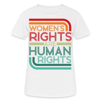 Feminist Retro Women's Rights Are - Women's Breathable T-Shirt - white - Front - AI Model Female 172 dark (172cm)