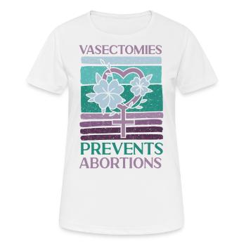 Feminist Vasectomies Prevents - Women's Breathable T-Shirt - white - Front - AI Model Female 172 dark (172cm)