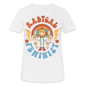 Feminist Radical Feminist - Frauen T-Shirt atmungsaktiv - Weiß - Vorne - AI Model Female 172 dark (172cm)