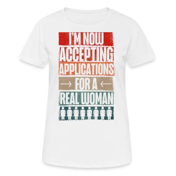 Happy Divorce Party I'm Now - Frauen T-Shirt atmungsaktiv - Weiß - Vorne - AI Model Female 172 dark (172cm)