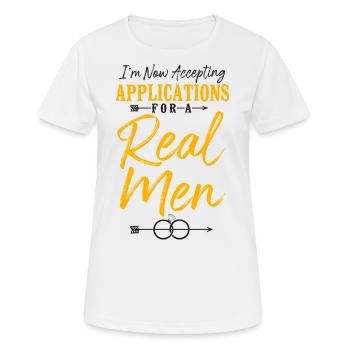 Happy Divorce Party I'm Now - Frauen T-Shirt atmungsaktiv - Weiß - Vorne - AI Model Female 172 dark (172cm)