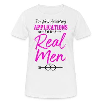 Happy Divorce Party I'm Now - Frauen T-Shirt atmungsaktiv - Weiß - Vorne - AI Model Female 172 dark (172cm)