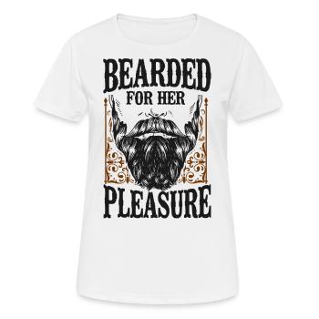 Beard Lover Bearded Man Bearded - Women's Breathable T-Shirt - white - Front - AI Model Female 172 dark (172cm)