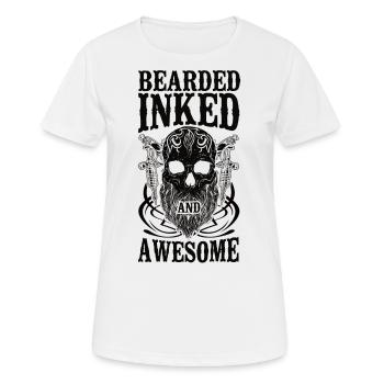 Beard Lover Bearded Man Bearded - Women's Breathable T-Shirt - white - Front - AI Model Female 172 dark (172cm)