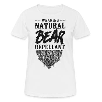 Amant barbe Homme barbu portant mon - T-shirt respirant Femme - blanc - Devant - AI Model Female 172 dark (172cm)