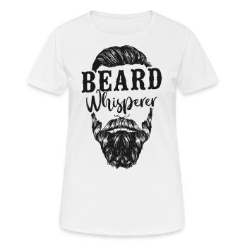 Beard Lover Bearded Man Beard - Women's Breathable T-Shirt - white - Front - AI Model Female 172 dark (172cm)
