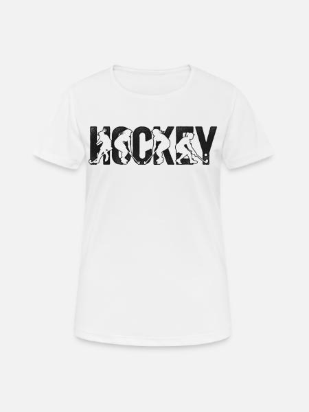 Field Hockey Hockey - Frauen T-Shirt atmungsaktiv - Weiß