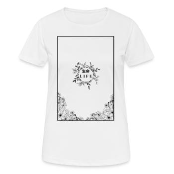 VIE - T-shirt respirant Femme - blanc - Devant - AI Model Female 172 dark (172cm)