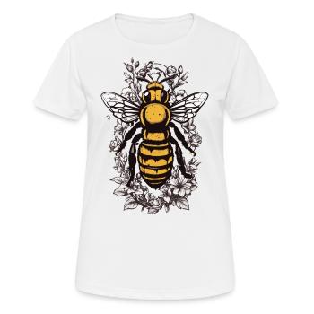 Esthétique Abeilles Fleurs Apiculteur Amateur de miel - T-shirt respirant Femme - blanc - Devant - AI Model Female 172 dark (172cm)