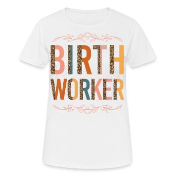 LD Labour And Delivery Nurse - Women's Breathable T-Shirt - white - Front - AI Model Female 172 dark (172cm)