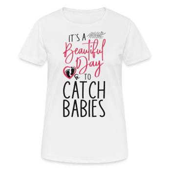 LD Labour And Delivery Nurse - Women's Breathable T-Shirt - white - Front - AI Model Female 172 dark (172cm)