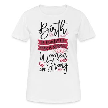LD Labour And Delivery Nurse - Women's Breathable T-Shirt - white - Front - AI Model Female 172 dark (172cm)