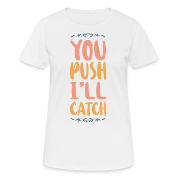 LD Labour And Delivery Nurse - Women's Breathable T-Shirt - white - Front - AI Model Female 172 dark (172cm)