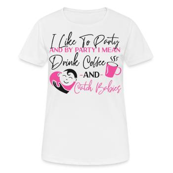 LD Labour And Delivery Nurse - Women's Breathable T-Shirt - white - Front - AI Model Female 172 dark (172cm)