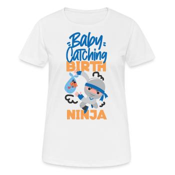 LD Labour And Delivery Nurse - Women's Breathable T-Shirt - white - Front - AI Model Female 172 dark (172cm)