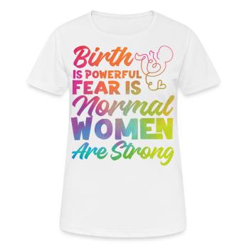 LD Labour And Delivery Nurse - Women's Breathable T-Shirt - white - Front - AI Model Female 172 dark (172cm)
