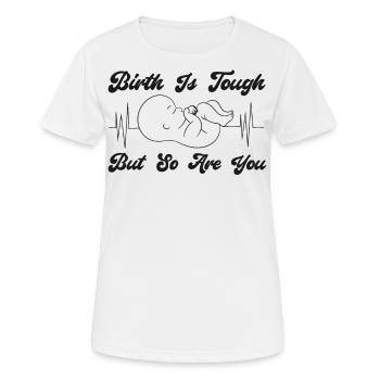 LD Labour And Delivery Nurse - Women's Breathable T-Shirt - white - Front - AI Model Female 172 dark (172cm)