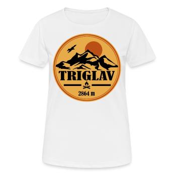 Le Triglav - T-shirt respirant Femme - blanc - Devant - AI Model Female 172 dark (172cm)